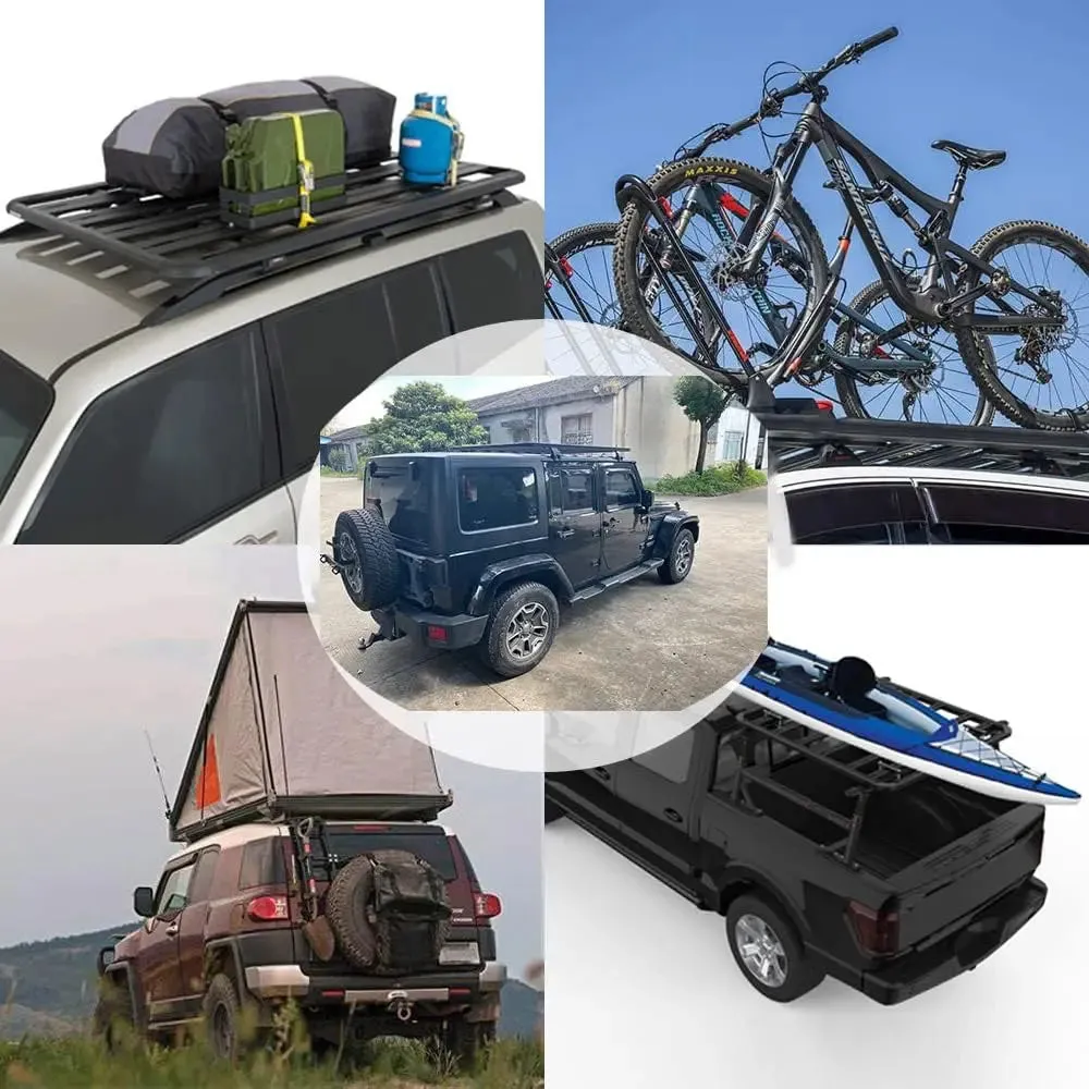 63" x 55" Aluminum Car Roof Platform for Jeep Wrangler Gladiator