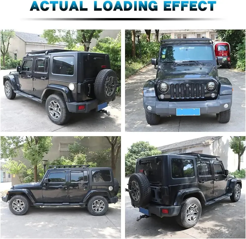 63" x 55" Aluminum Car Roof Platform for Jeep Wrangler Gladiator