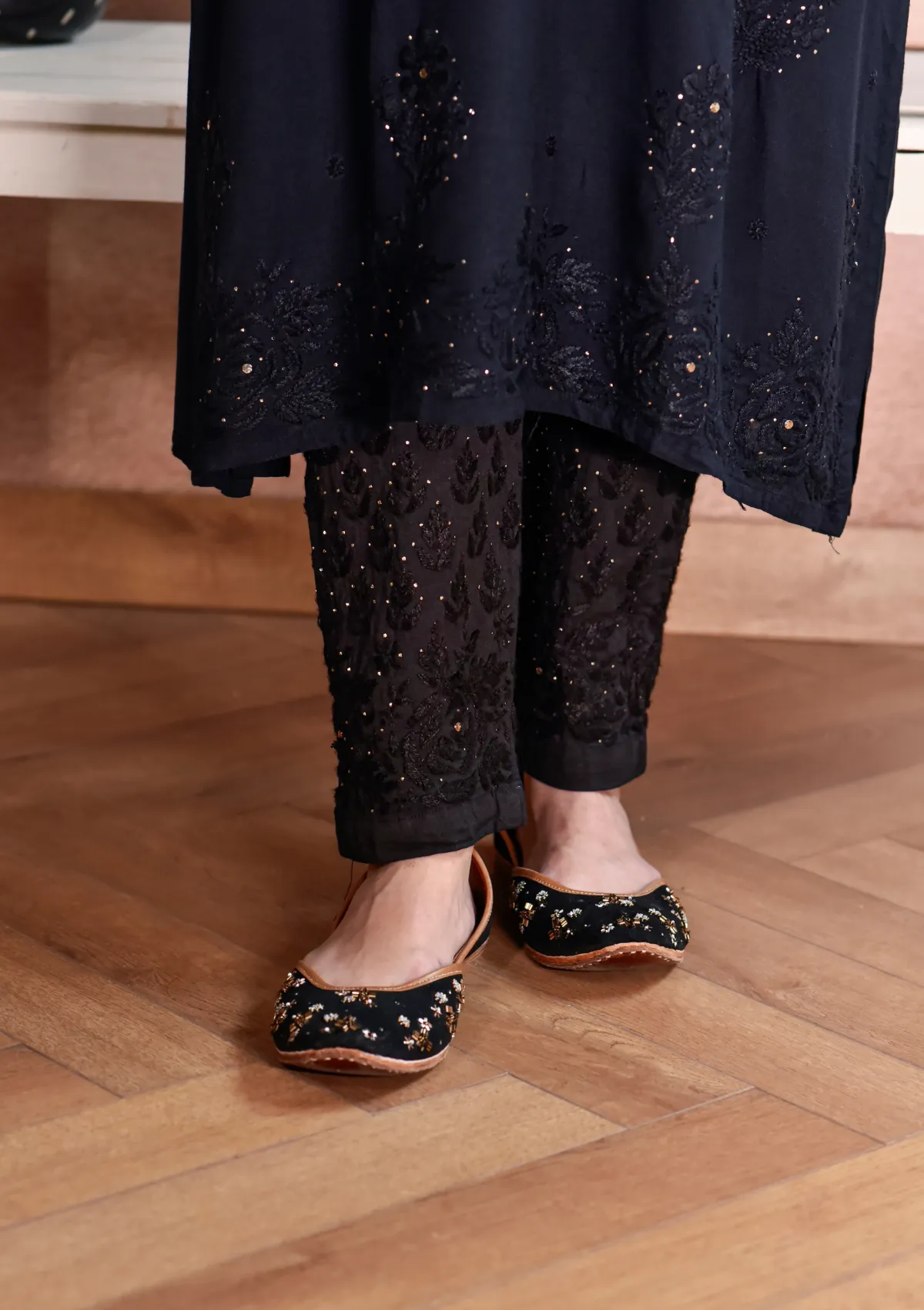 Afifa Rayon Kurta with Cotton Pant Set