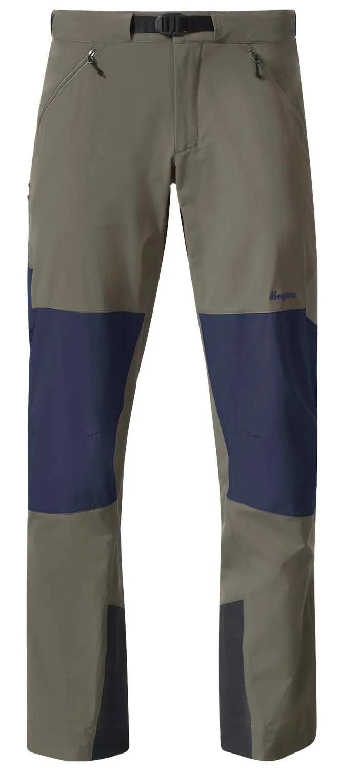 Bergans Men&#x27;s Vaagaa Softshell Pants Green Mud/Navy Blue | Buy Bergans Men&#x27;s Vaagaa Softshell Pants Green Mud/Navy Blue here | Outnorth