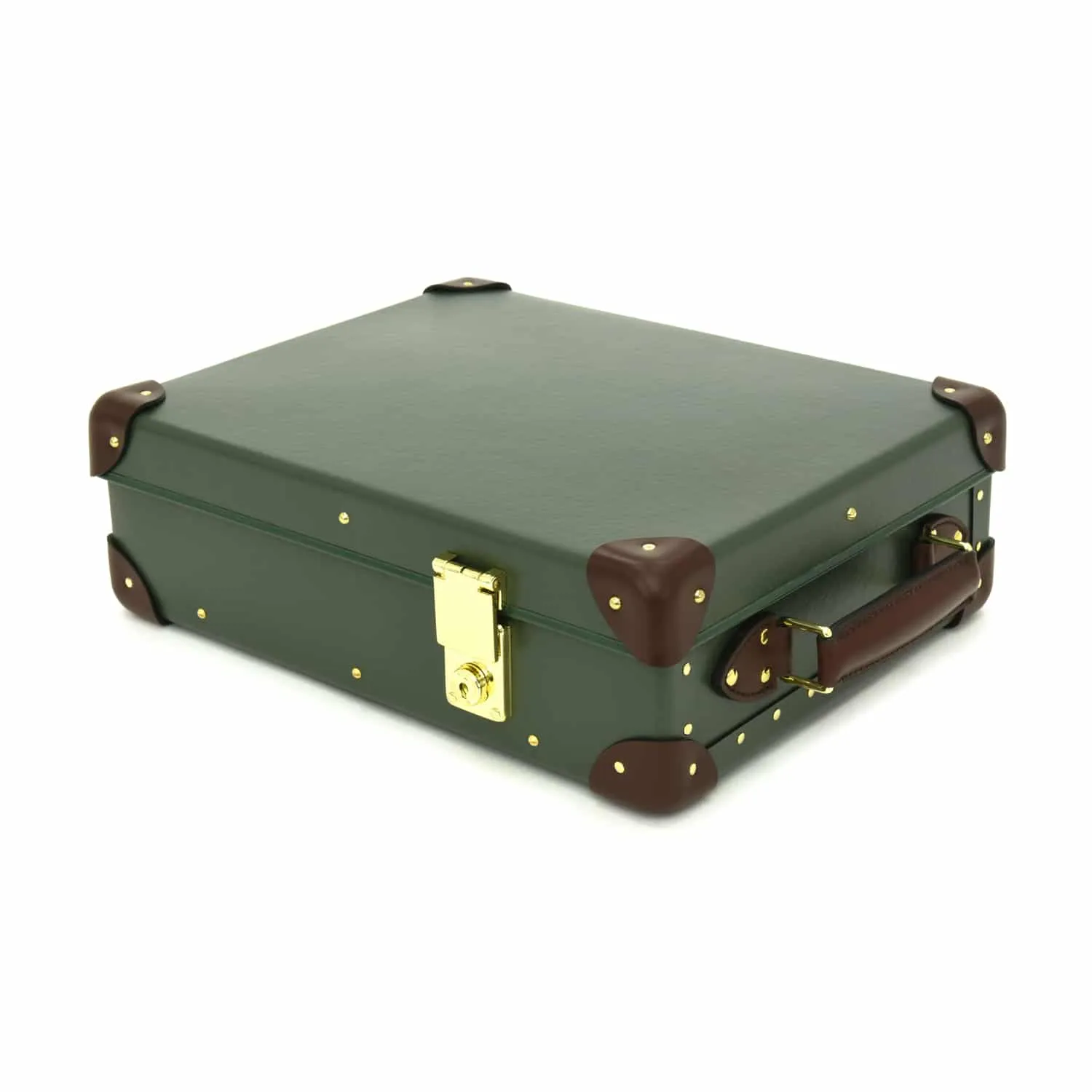 Centenary · 12-Slot Watch Case | Green/Brown