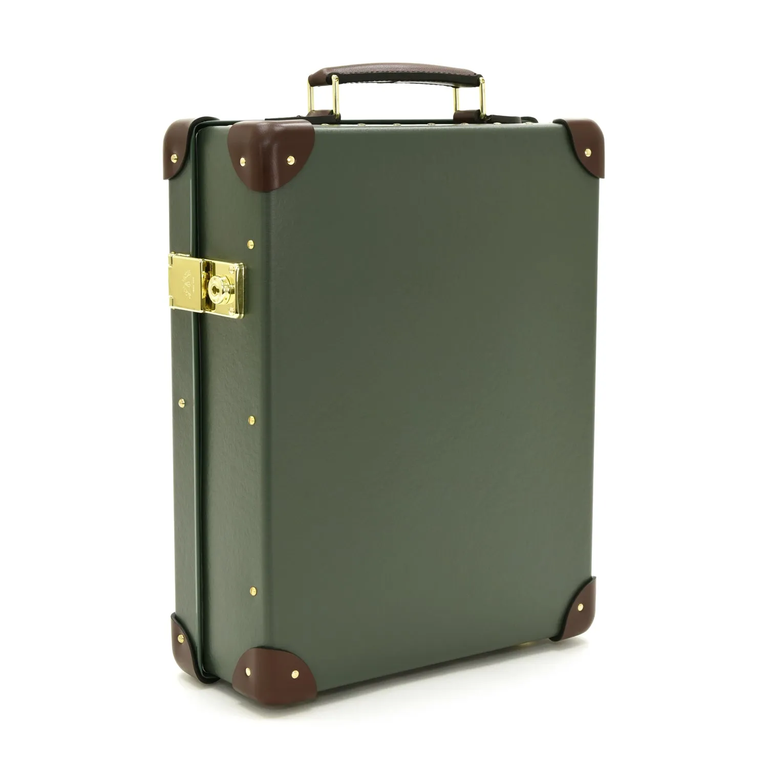 Centenary · 12-Slot Watch Case | Green/Brown