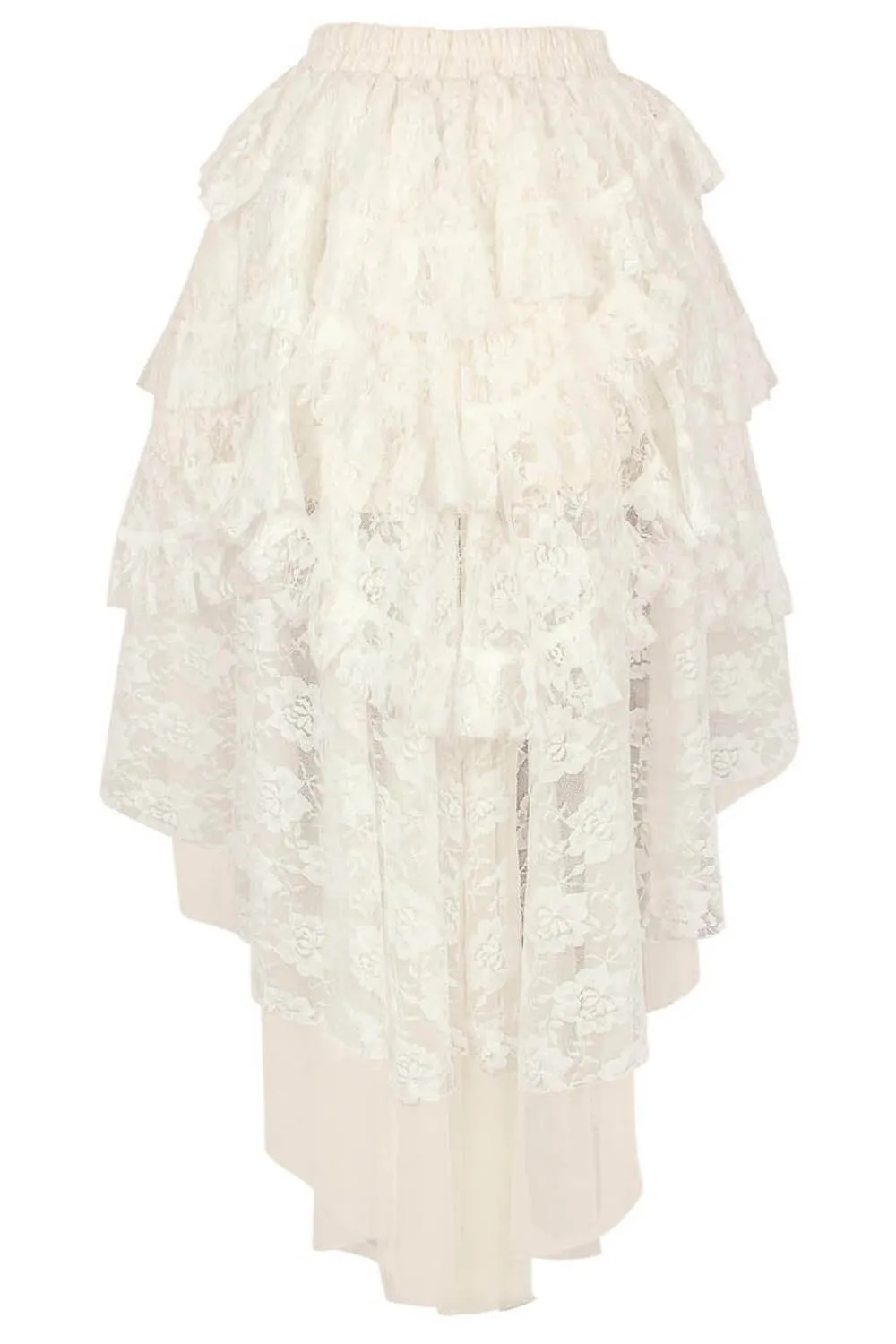 Ciera Ivory Burlesque Lace Skirt