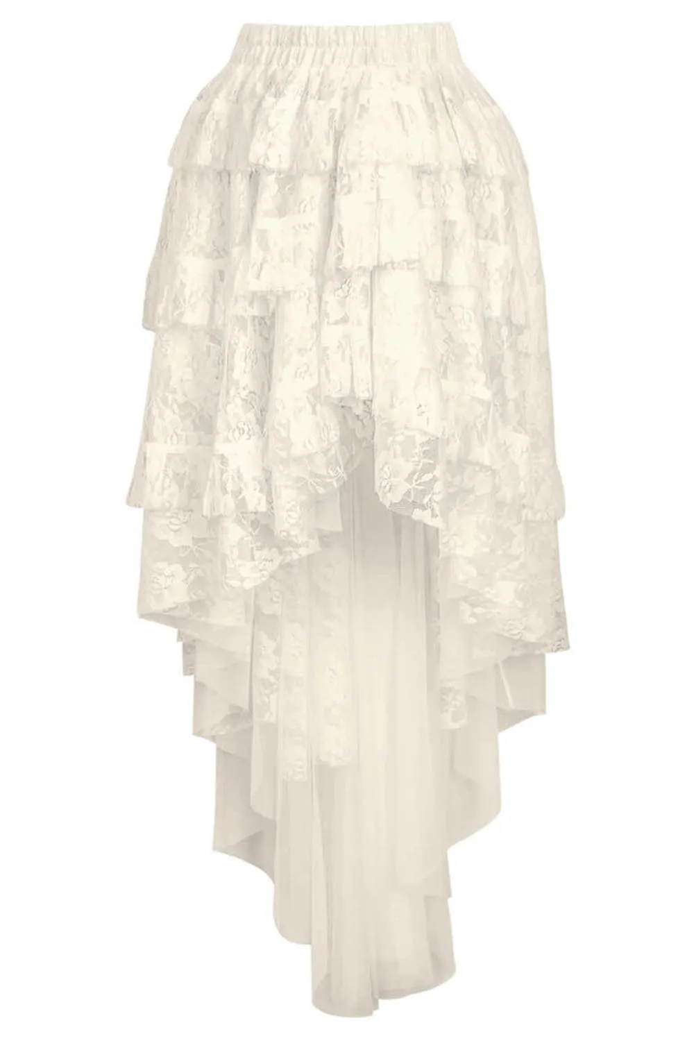 Ciera Ivory Burlesque Lace Skirt