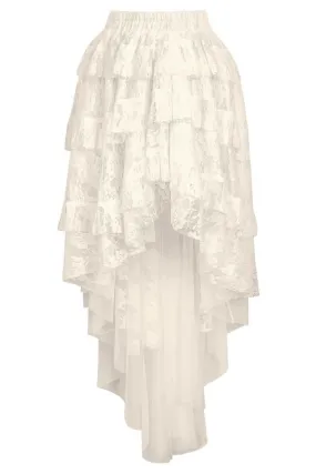 Ciera Ivory Burlesque Lace Skirt