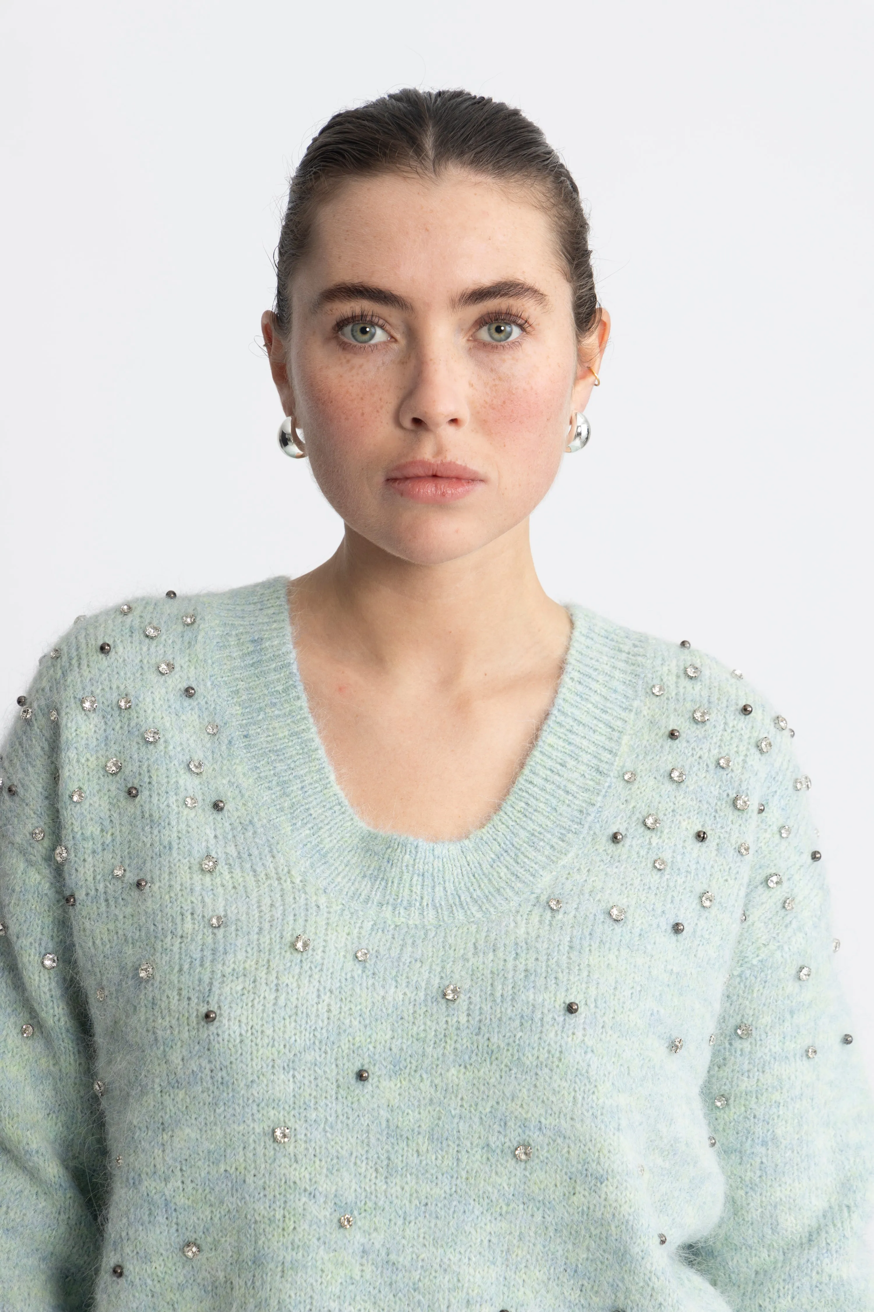 Cmmarni-Pullover - Silt Green Melange