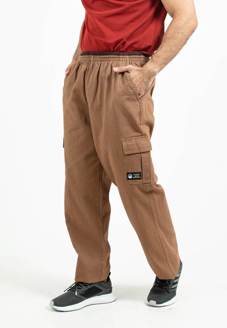 Forest 100% Cotton Twill Cargo Pants Men Long Pants Trousers | Seluar Lelaki Panjang Cargo - 10756