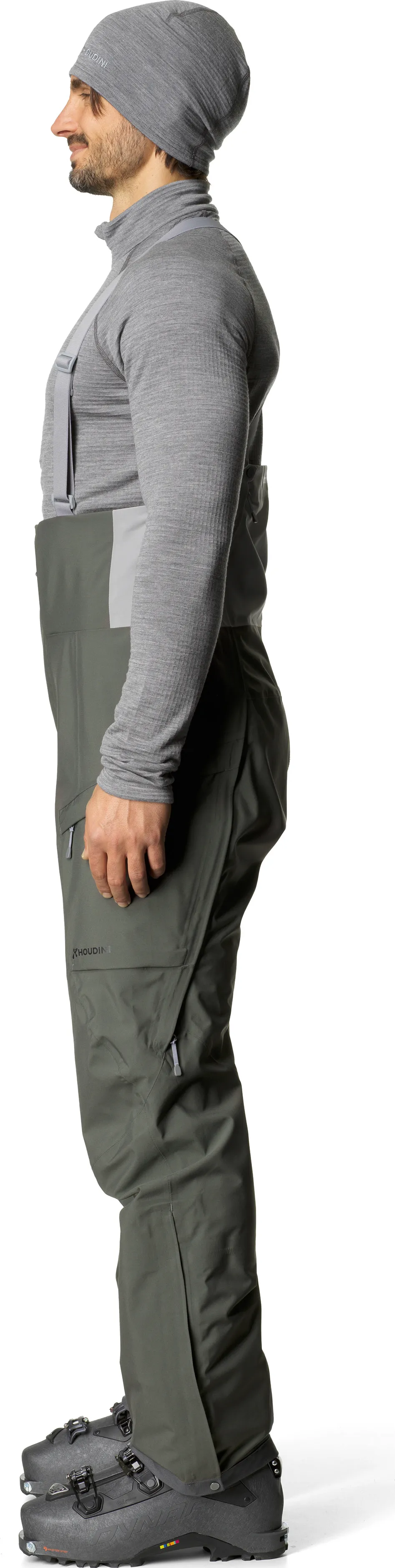 Houdini Men&#x27;s Rollercoaster Bib Pants Baremark Green | Buy Houdini Men&#x27;s Rollercoaster Bib Pants Baremark Green here | Outnorth