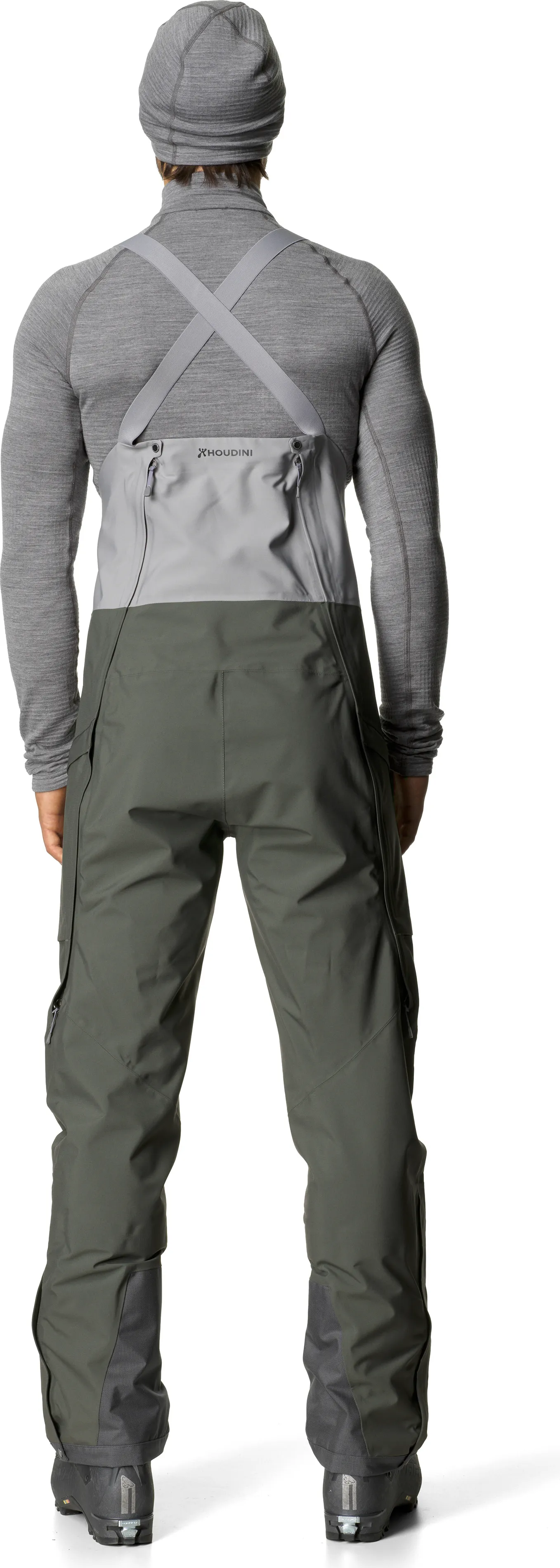 Houdini Men&#x27;s Rollercoaster Bib Pants Baremark Green | Buy Houdini Men&#x27;s Rollercoaster Bib Pants Baremark Green here | Outnorth