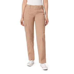 InstaStretch Luscious Curvy Twill Relaxed Cargo Straight Mid Rise Pants