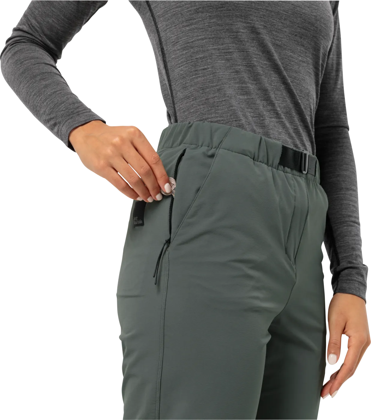 Jack Wolfskin Women&#x27;s Wandermood Pants Slate Green | Buy Jack Wolfskin Women&#x27;s Wandermood Pants Slate Green here | Outnorth