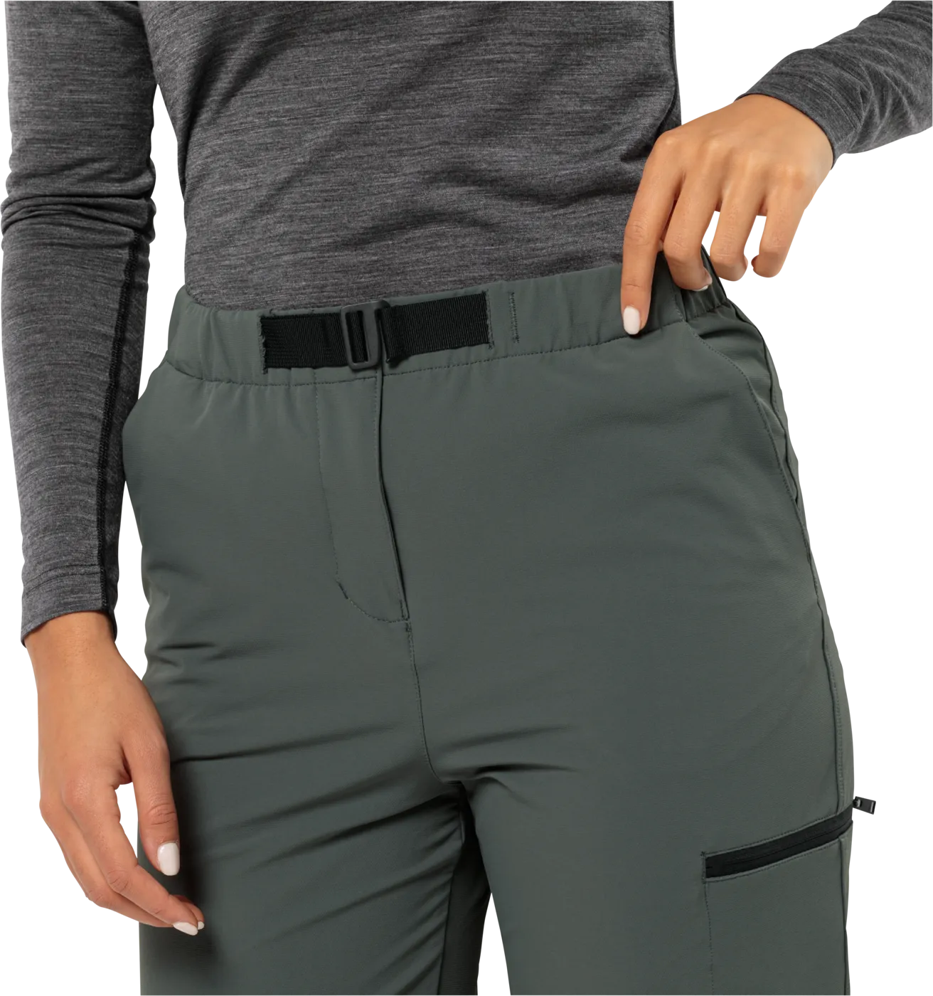 Jack Wolfskin Women&#x27;s Wandermood Pants Slate Green | Buy Jack Wolfskin Women&#x27;s Wandermood Pants Slate Green here | Outnorth