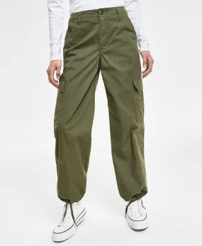 Levi's '94 Women's Baggy Cotton High Rise Cargo Pants Green
