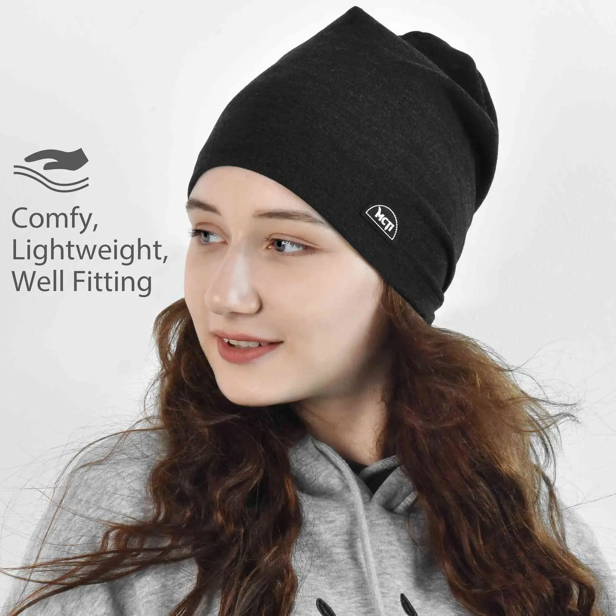 MCTi Slouchy Lightweight Beanie for Men Women