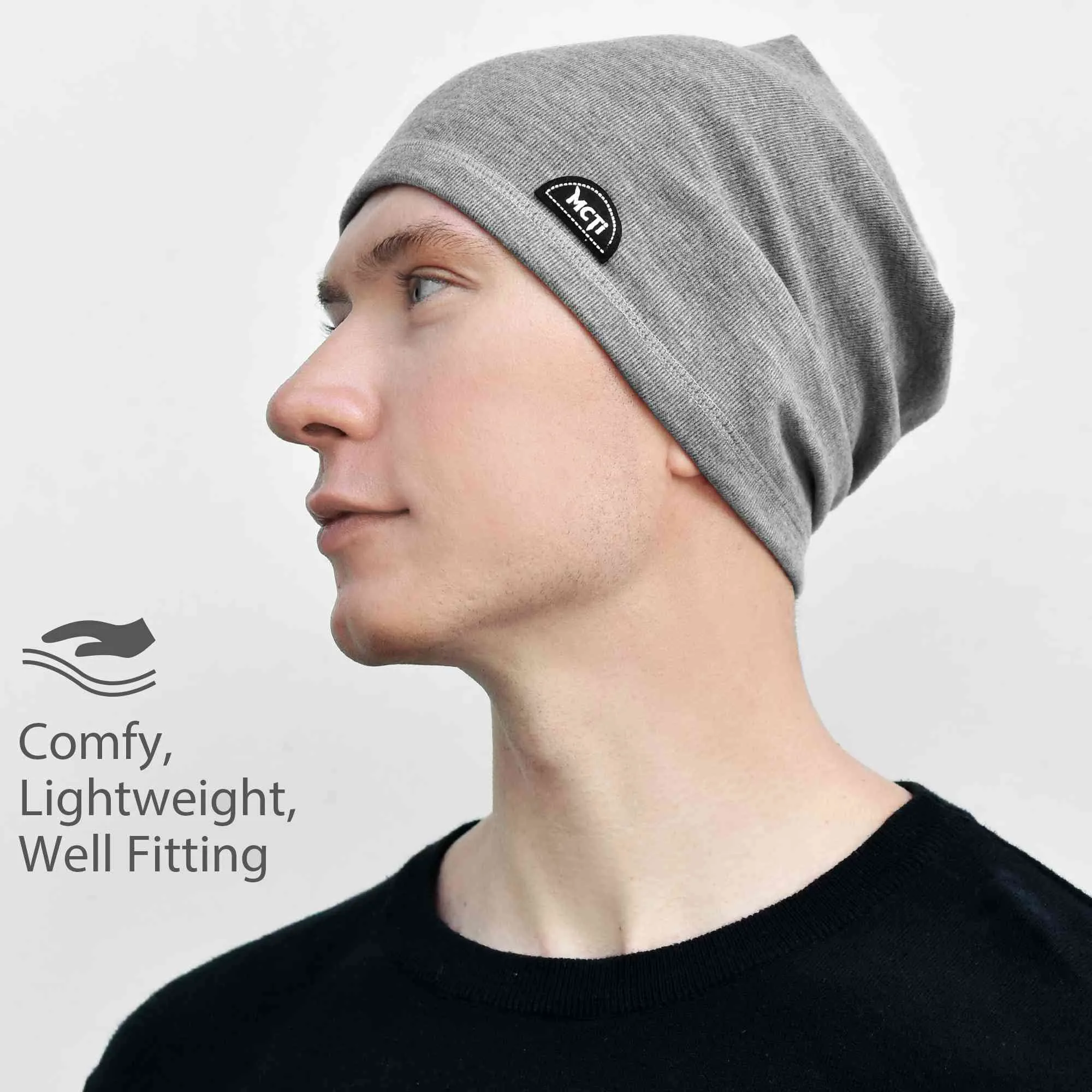 MCTi Slouchy Lightweight Beanie for Men Women