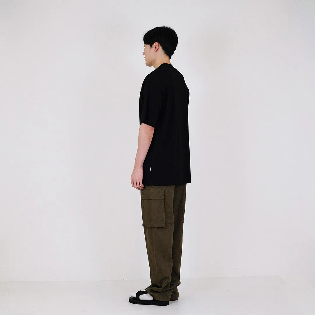 Men Wide Leg Cargo Long Pants - Army Green - SM2311179B