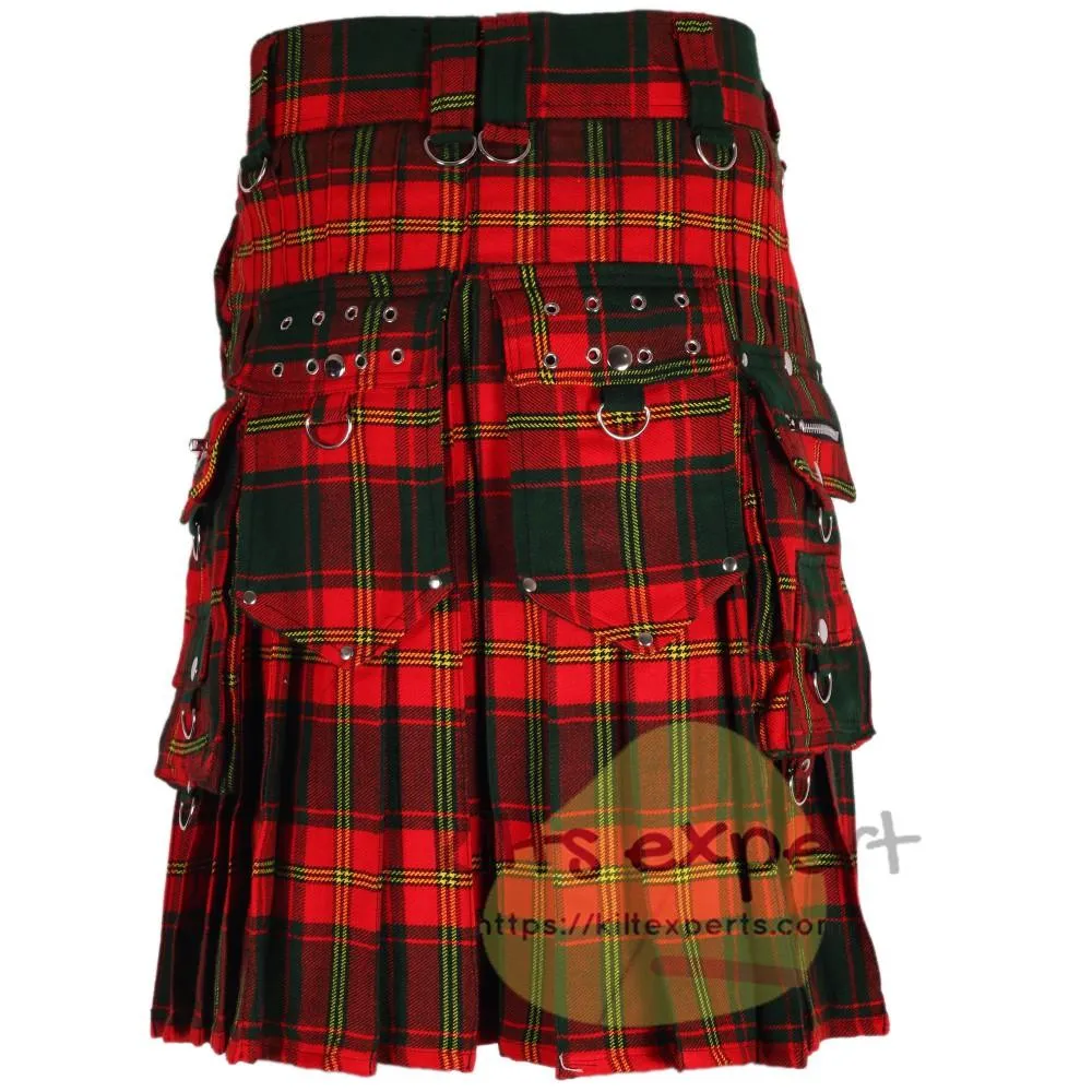 Men's Irish Ulster Tartan Kilts With Stylish Pockets