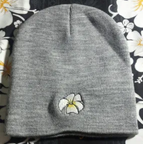 Plumeria Beanie 8 inch Lt Grey
