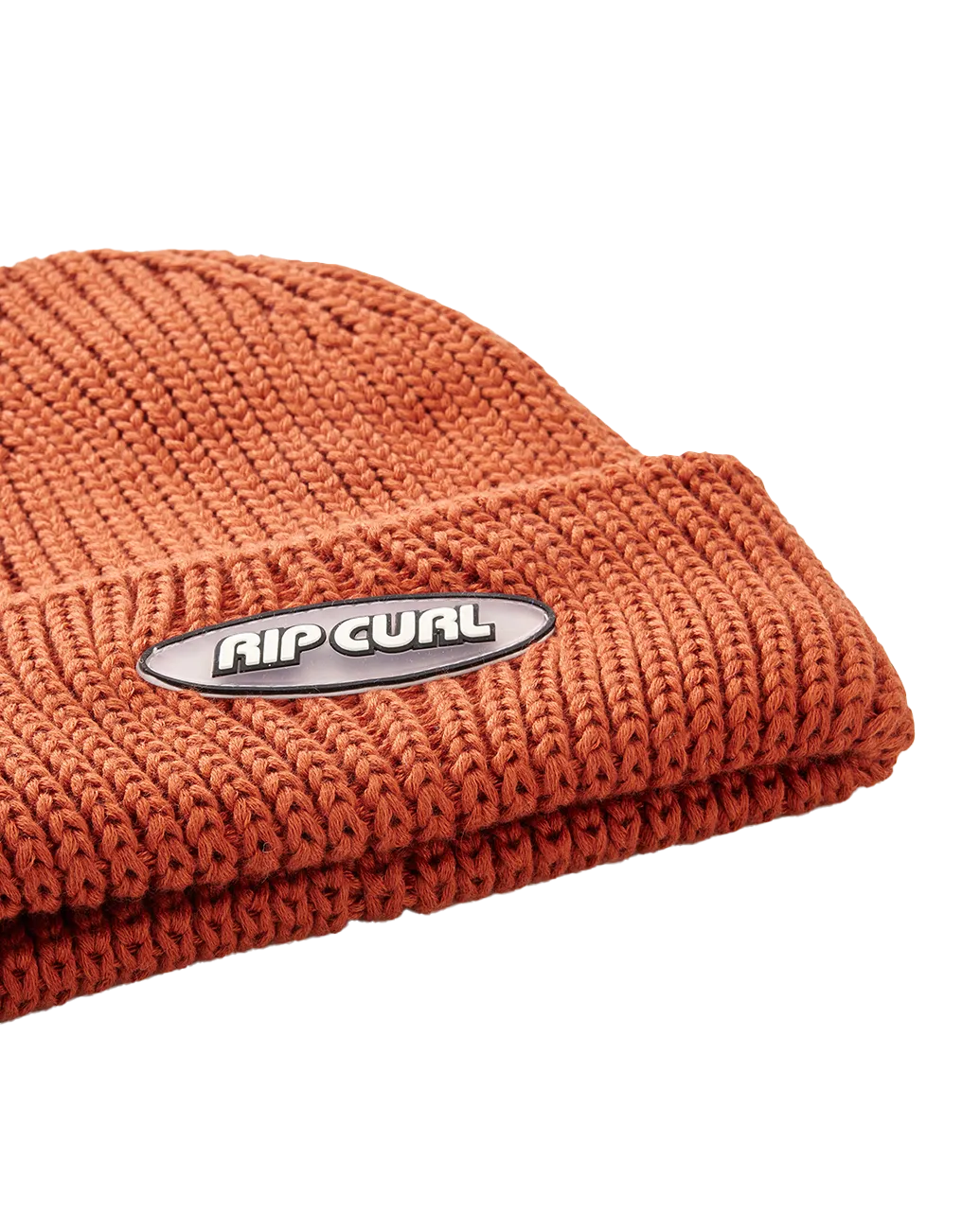 Premium Surf Shallow Beanie in Burnt Red