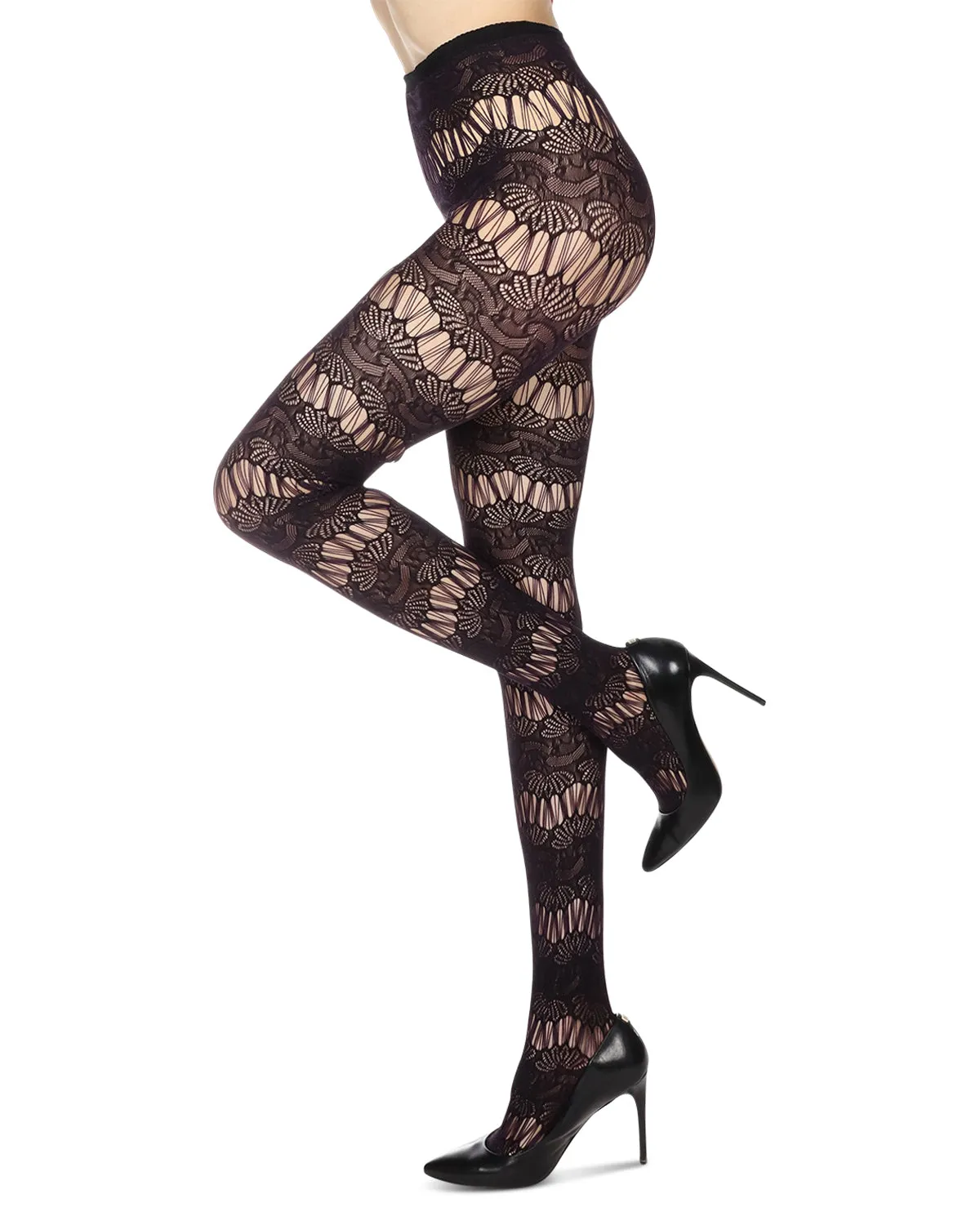 Semi Botanic Two Toned Net Tights