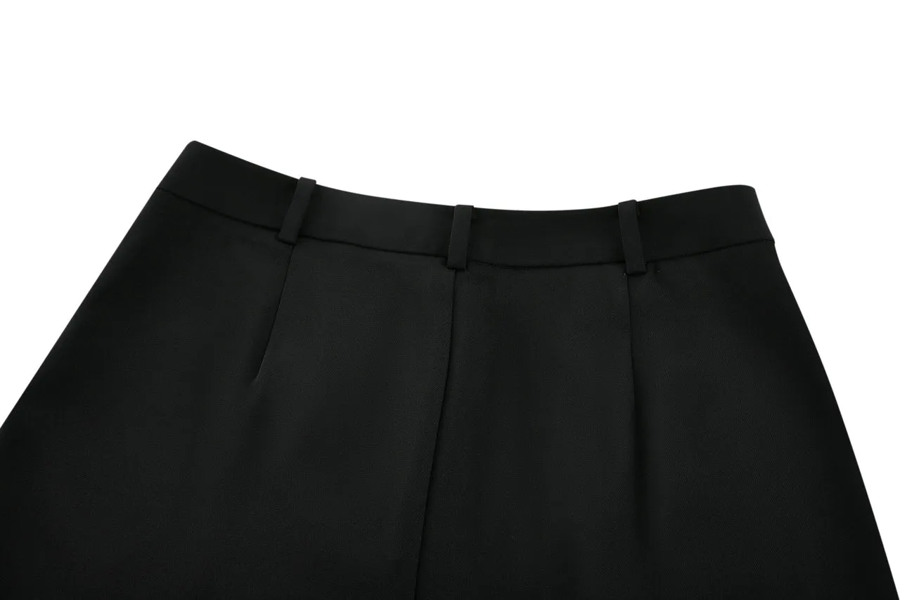 Tapered Dobby Twill Pants With Belt