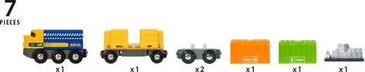 Three-Wagon Cargo Train