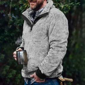 Vintage Sherpa  Solid Color Sweatshirt
