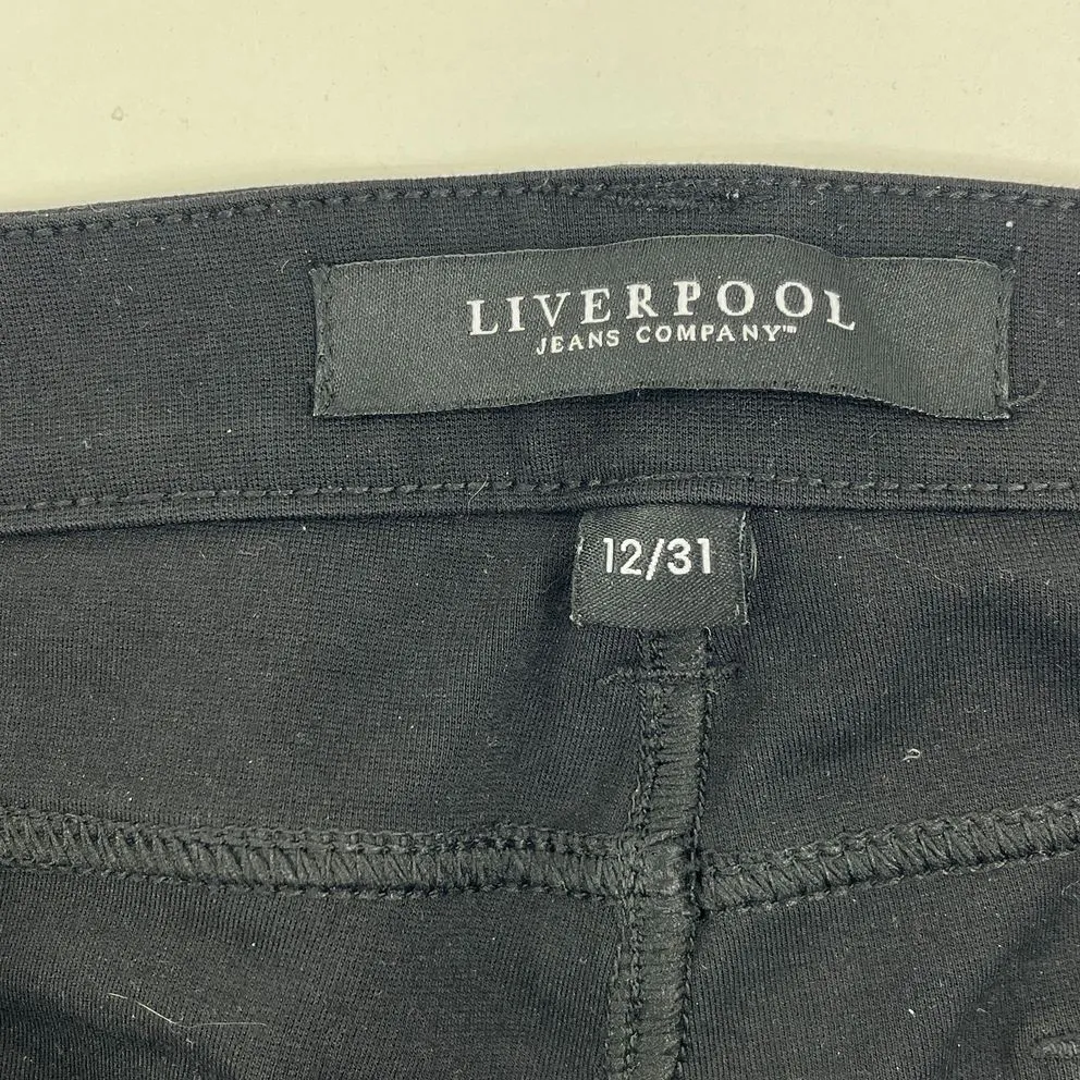 Women's Liverpool London Black Jegging Style Slacks Dress Pants - Size 12/31
